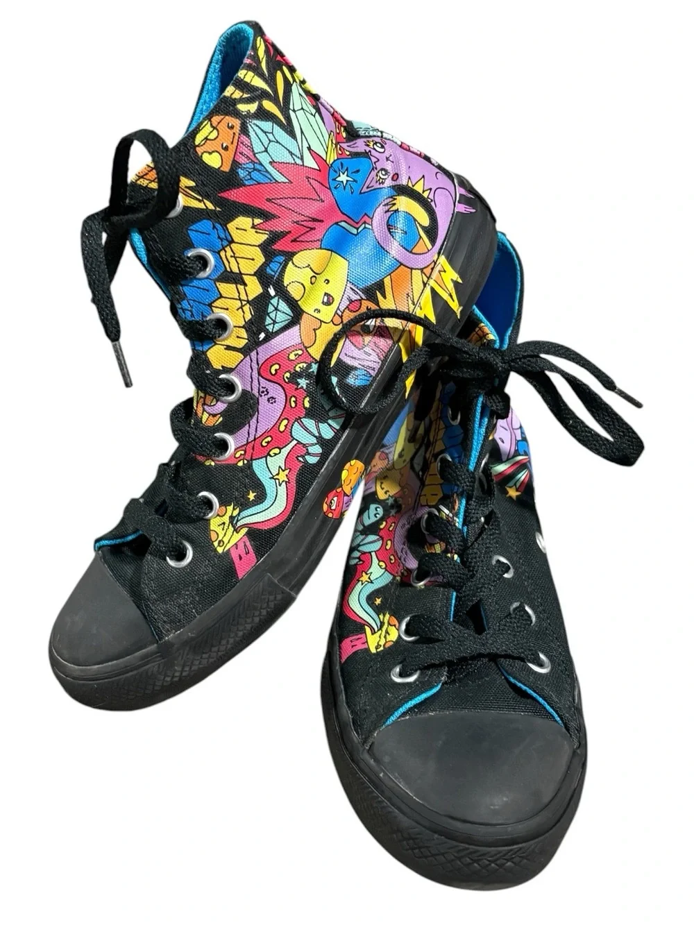 Converse High Top Graffiti Multi Color Lace Ip Shoes Size  3